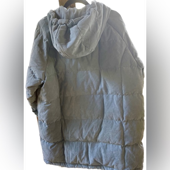 BROMLEY SPORT Light Blue Quilted Down & Feather Puff Jacket, Size XL - Picture 2 of 8